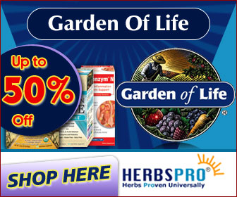 Herbspro Com Coupon Up To 50 Off Garden Of Life Health Food